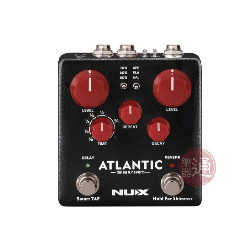 NUX NUX / Atlantic 延遲/殘響效果器(Delay/Reverb) — 三峽效果器