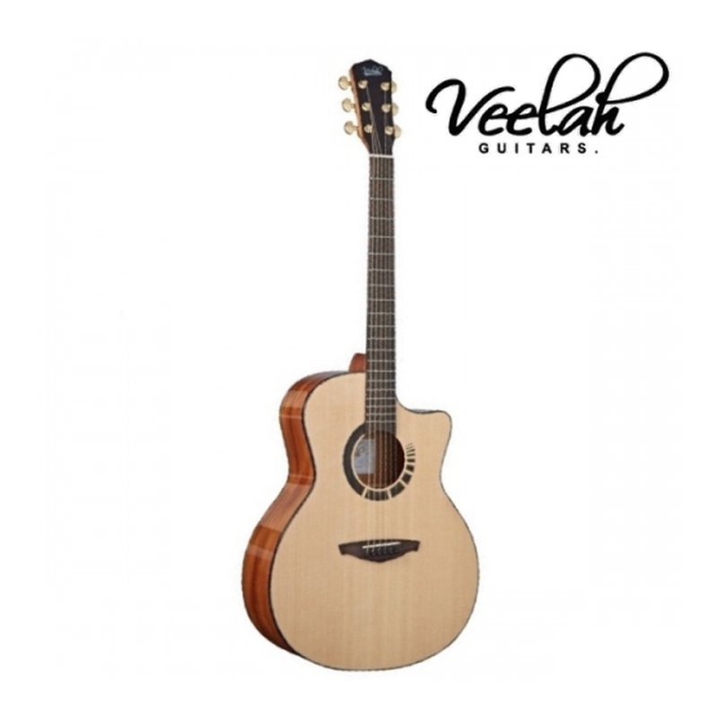 Veelah V7 OM/GAC 系列 雲杉 全單板 民？ 吉他 木吉他 公司貨【宛伶樂器】 — 三峽吉他 / Bass