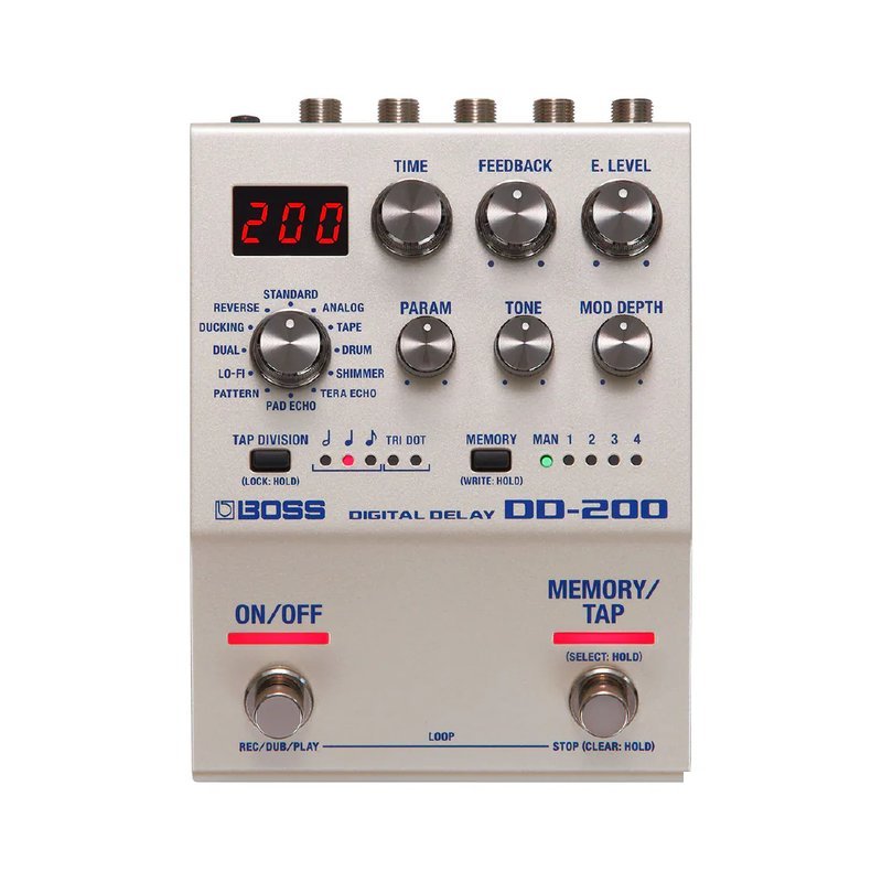 BOSS BOSS / DD-200 數位延遲效果器(Digital Delay Pedal) — 三峽效果器