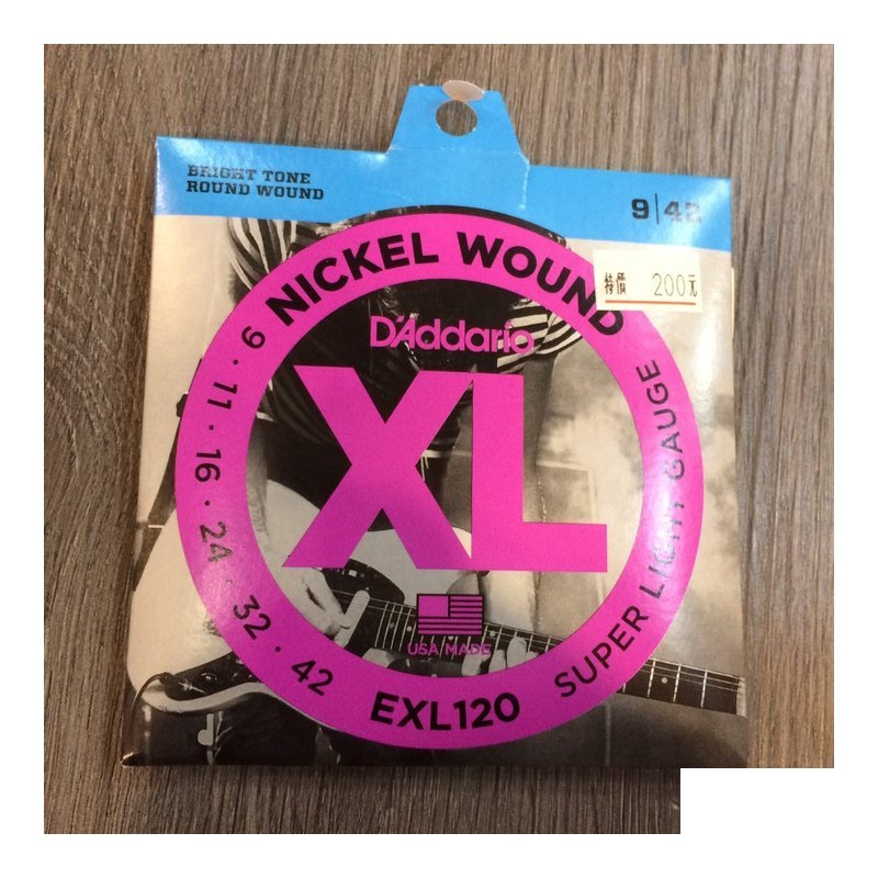 D’Addario EXL Nickel Wound 0942/1046/1149 電吉他弦 美國製 公司貨 — 三峽木吉他 / 民謠吉他