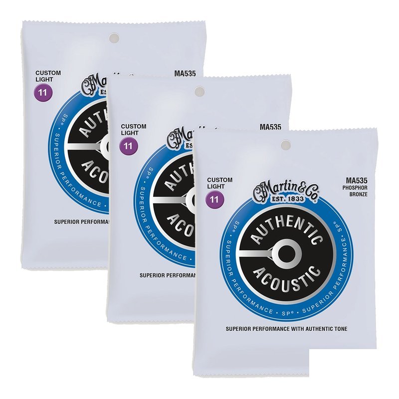 Martin MA535 Phosphor 11-52 ç£·éé ä¸å 套弦組 æ°è¬ 吉他弦 【宛伶樂器】 — 三峽配件 / 週邊