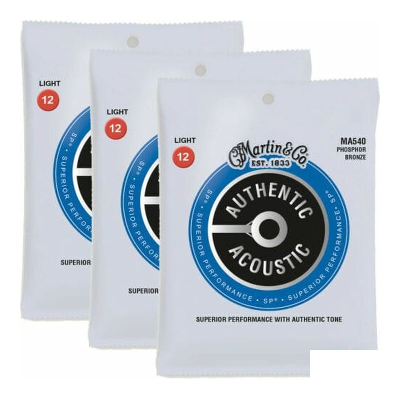 Martin MA540PK3 Phosphor12-54 ç£·éé ä¸å 裝 æ°è¬ 吉他弦 — 三峽配件 / 週邊