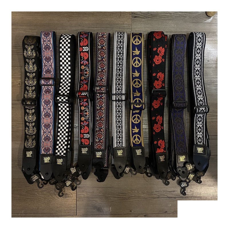 Ernie Ball ERNIE BALL 2022 JACQUARD STRAP 最新 繡花背帶 多色可挑 — 三峽背帶
