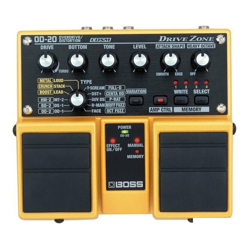 BOSS BOSS OD-20 Drive Zone 煴音 雙踏板 效果器 — 三峽效果器