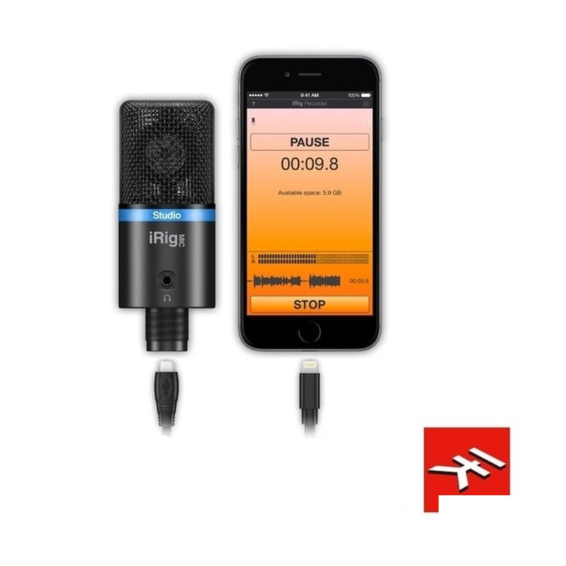 IK Multimedia iRig Mic Studio 專業型 電容麥克風 黑色 — 三峽配件 / 週邊