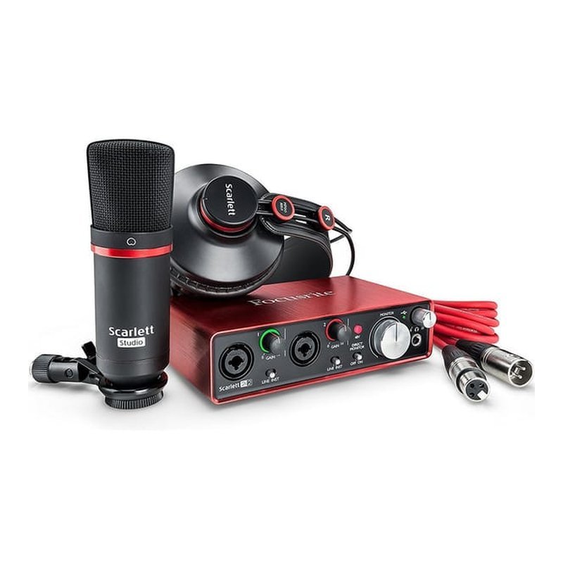 Focusrite Scarlett 2I2 Studio Pack 第二代 錄音介面 — 三峽錄音 / 音響