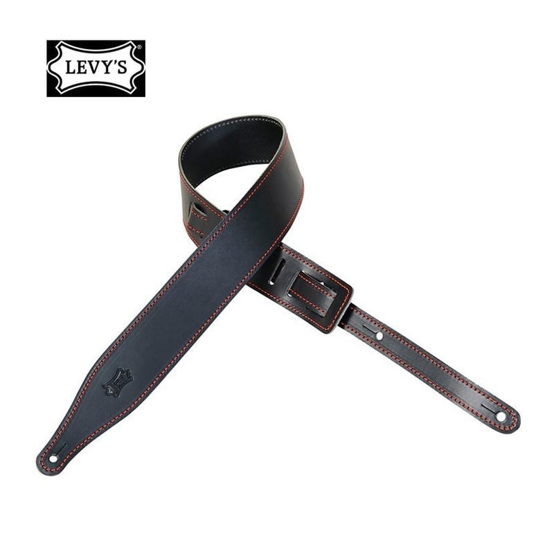 å 拿大 Levy's MVR17 BLK 真皮 吉他背帶 — 三峽配件 / 週邊