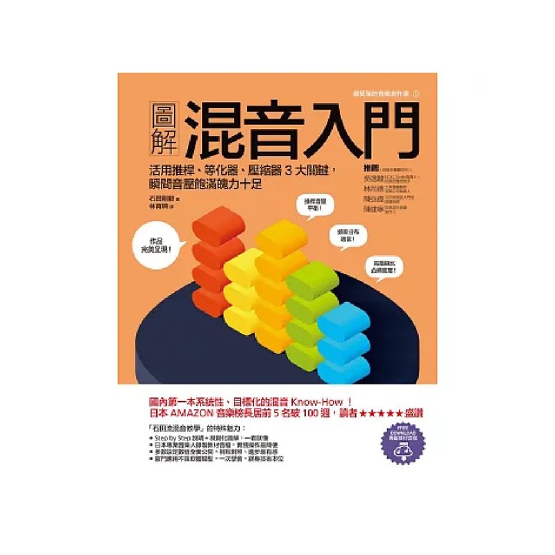 易博士 易博士 / 圖解混音入門：活用推桿、等化器、壓縮器3大關鍵，瞬間音壓飽滿魄力十足 — 三峽錄音 / 音響
