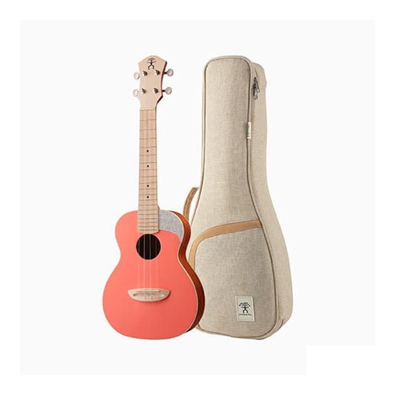 aNueNue UC10-LC 活珊瑚橘 - 23吋雲杉木/桃花心木 烏克麗麗 — 三峽配件 / 週邊