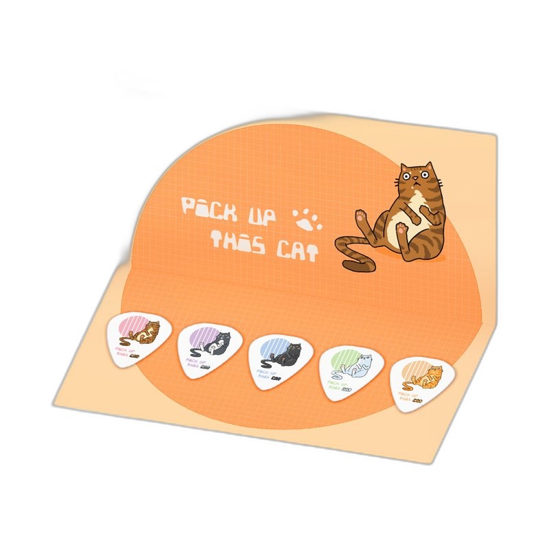 Guitar to Go X 香菸先生 - 在地藝術家聯名系列 Pick up this cat Pick套組 0.46mm Guitar to Go X 香菸先生 - 在地藝術家聯名系列 Pick up this cat Pick套組 0.46mm / 0.58mm / 0.7mm / 0.8mm / 0.96mm — 三峽配件 / 週邊｜YA! 玩音樂