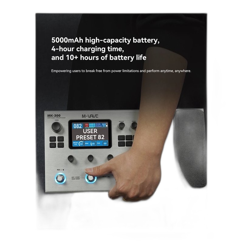 M-VAVE MK-300 電吉他 木吉他 貝斯 綜合效果器 — 三峽吉他 / Bass｜YA! 玩音樂