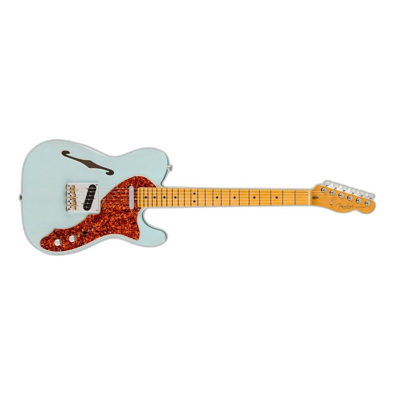 Fender Fender Limited Edition American Professional II Telecaster Thinline Transparent Daphne Blue 電吉他 半空心 美廠 單單 無搖座 達芙妮藍 楓木指板 — 三峽吉他 / Bass｜YA! 玩音樂