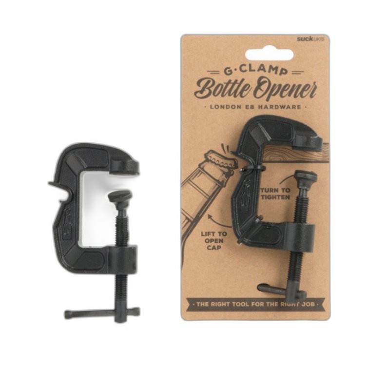 SUCK UK-G型夾具 啤酒開罐器 — 三峽配件 / 週邊｜YA! 玩音樂