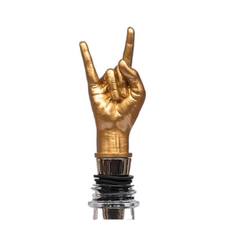 Rock On 搖滾手勢 酒塞 英國品牌 紅酒塞 瓶塞 酒瓶塞 Rock On Bottle Stopper【SUCK UK】 — 三峽配件 / 週邊｜YA! 玩音樂