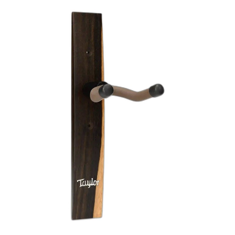 Taylor Taylor 黑檀木 Ebony 品牌貝殼鑲嵌 木頭吉他壁掛架 吉他架 禮物 禮品 70207 — 三峽吉他 / Bass