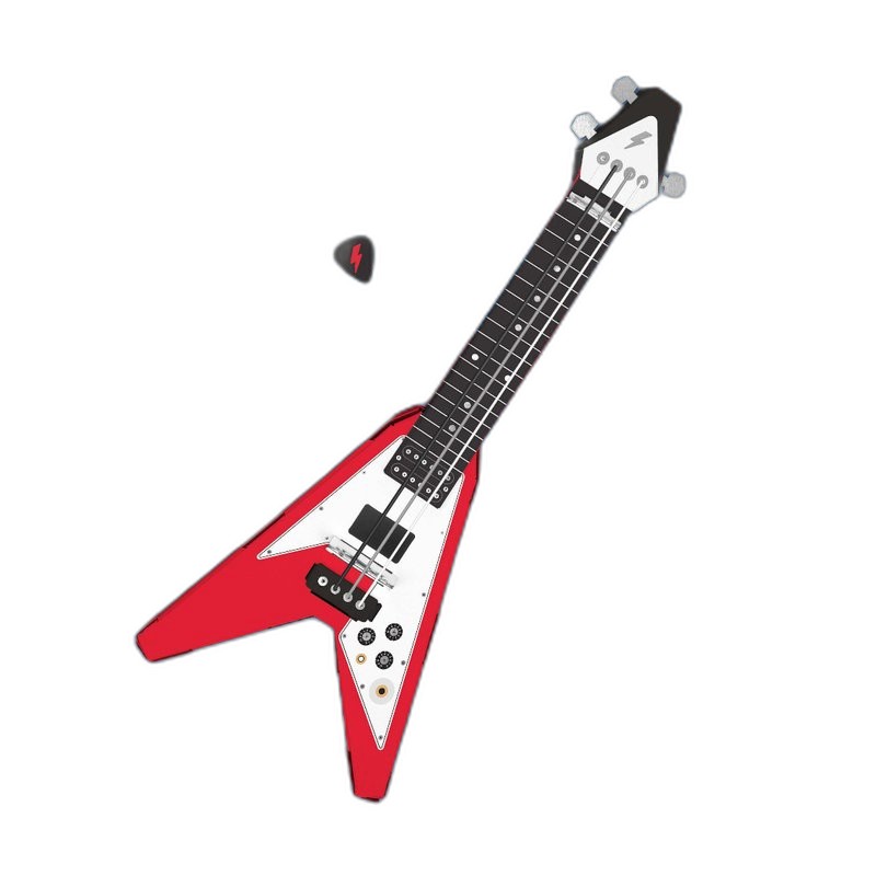 SUCK UK-製作自己的搖滾吉他 Flying-V吉他 DIY兒童禮物 音樂禮物 — 三峽吉他 / Bass