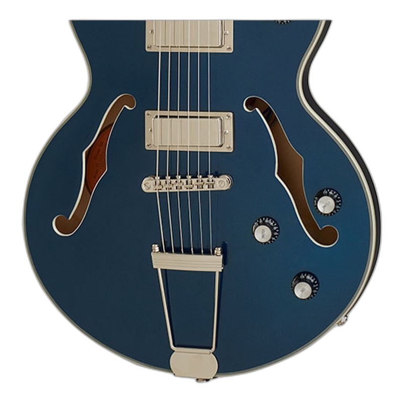 Epiphone Epiphone UpTown Kat ES HH Sapphire Blue Metallic 半空心電吉他 雙雙 無搖座 藍寶石金屬藍 黑檀木指板 — 三峽吉他 / Bass｜YA! 玩音樂