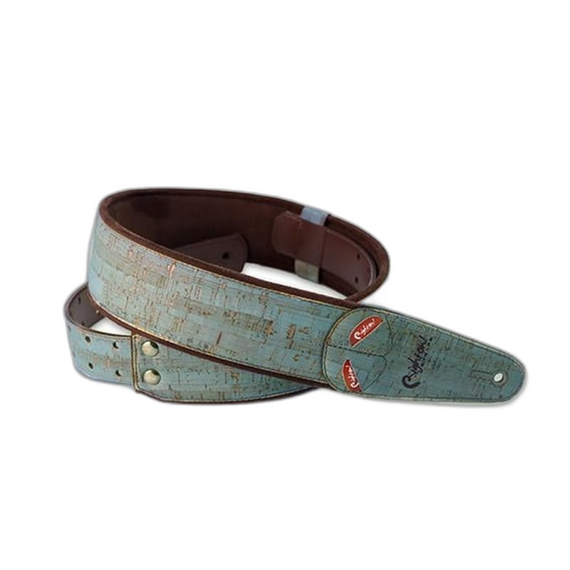 RightOn Mojo 系列 – Cork Teal 吉他背帶 — 三峽配件 / 週邊｜YA! 玩音樂