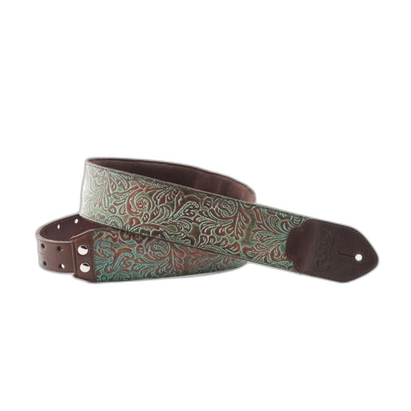 RightOn Leathercraft 系列 – Blackguard Teal 吉他背帶 — 三峽配件 / 週邊｜YA! 玩音樂