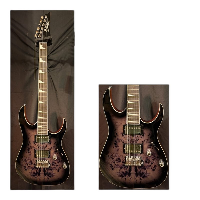 Ibanez Ibanez GRG220PA1 BKB 電吉他 雙雙 小搖座 咖啡黑漸層 紫心木指板 RG Gio — 三峽吉他 / Bass