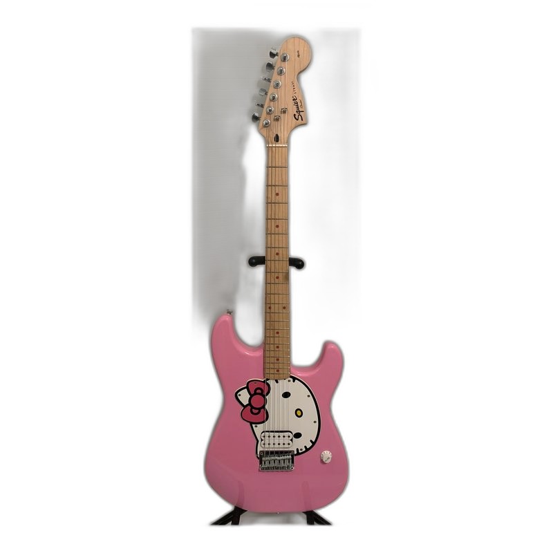 Squier Squier Hello Kitty Stratocaster 50週年紀念款 電吉他 雙 無搖座 白色 楓木指板 — 三峽吉他 / Bass｜YA! 玩音樂