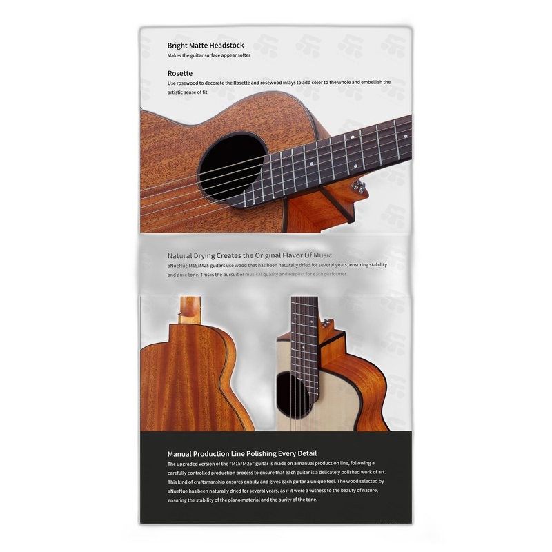 aNueNue aNueNue M15E Feather Bird 36吋 面單 旅行吉他 民謠吉他 西提卡雲杉面板 桃花心木背側 — 三峽吉他 / Bass｜YA! 玩音樂