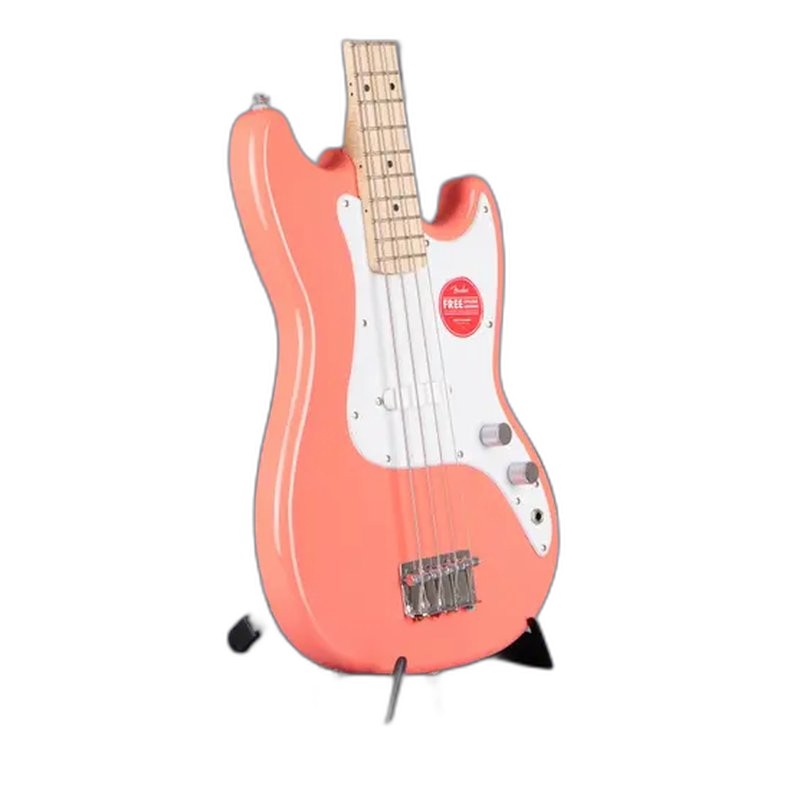 Squier Squier Sonic Bronco Bass Tahitian Coral 電貝斯 單 橘色 楓木指板 — 三峽吉他 / Bass｜YA! 玩音樂