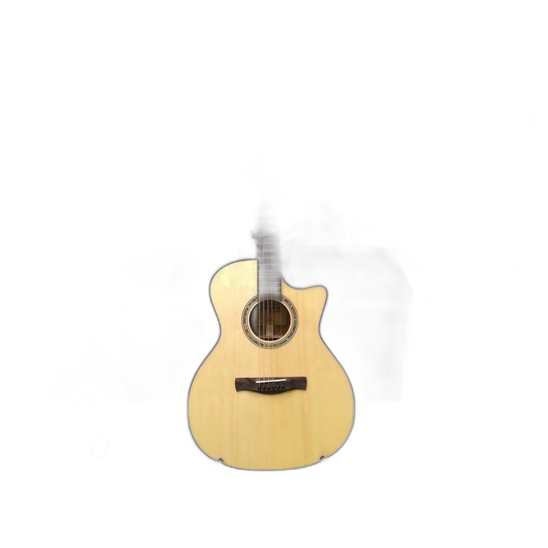 Voki M50 GA-E SE 41吋 3A德國雲杉面板 非洲桃花心木背側板 全單板 附原廠硬盒 搭載ST-2拾音器 電聲款 民謠吉他 — 三峽吉他 / Bass｜YA! 玩音樂