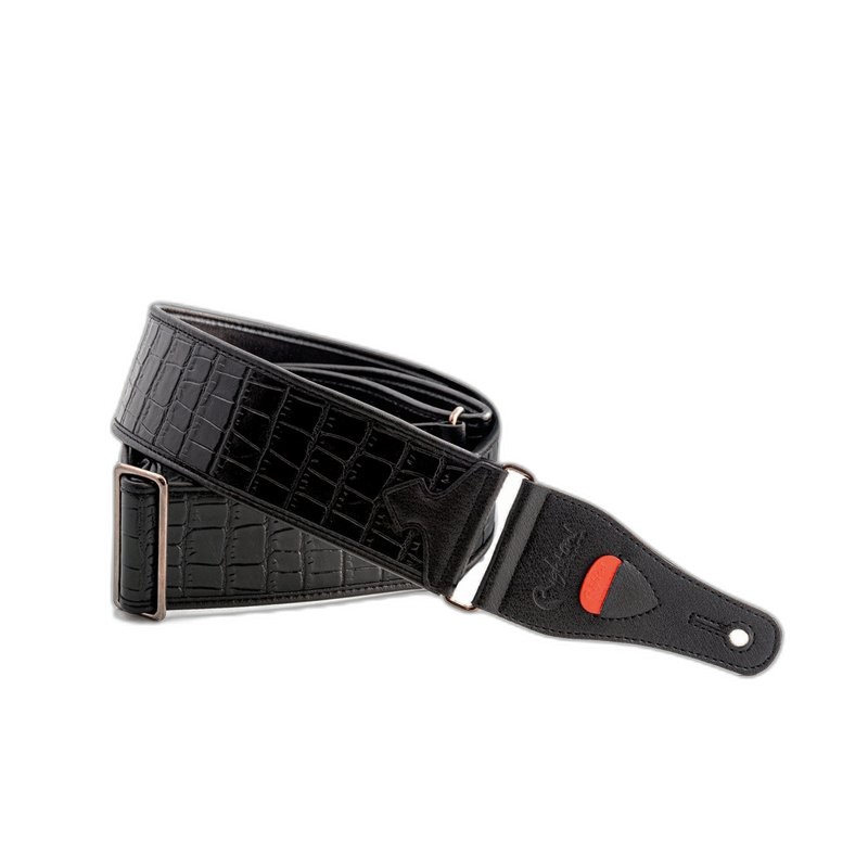 RightOn Talisman 系列 – Alligator Black 吉他背帶 — 三峽配件 / 週邊｜YA! 玩音樂