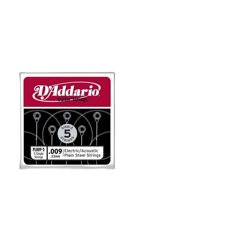 D’Addario PL009 Plain Steel 民謠吉他 電吉他 單弦 第一弦 0.009 — 三峽吉他 / Bass｜YA! 玩音樂