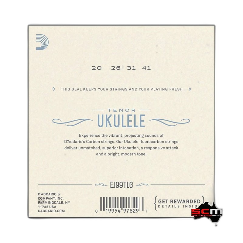 D’Addario EJ99TLG Tenor Low G 26吋 烏克麗麗弦 — 三峽烏克麗麗｜YA! 玩音樂