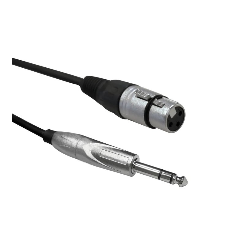 台製 台製 / 母XLR-TRS(6.3mm)(1米) 訊號線 — 三峽配件 / 週邊