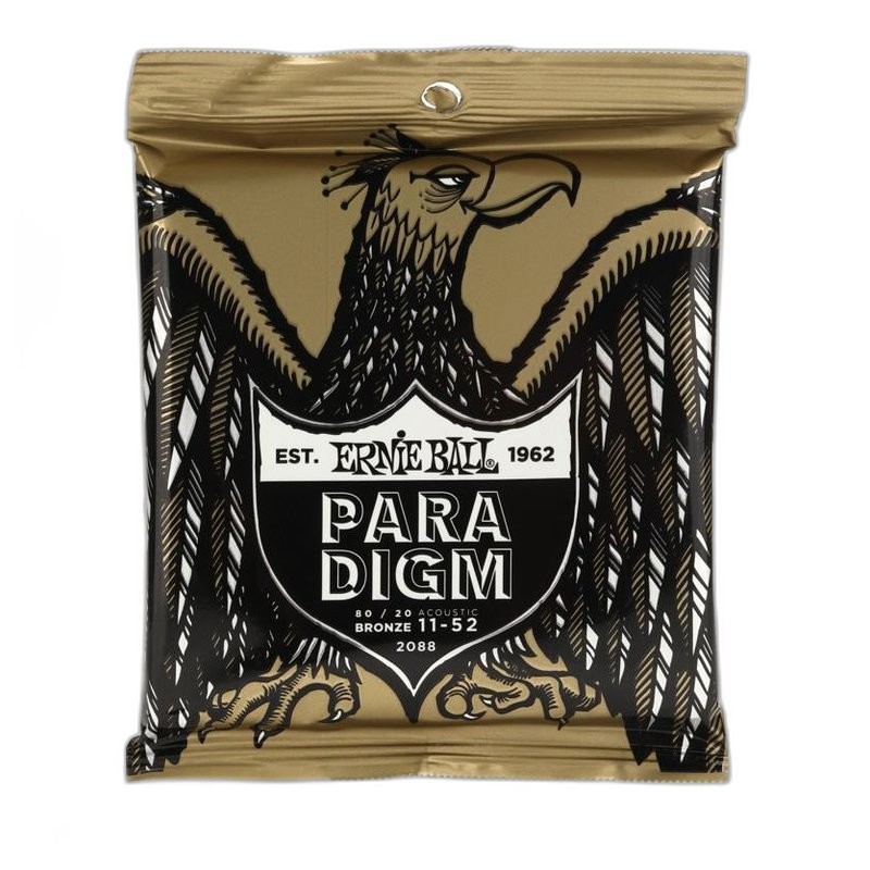 Ernie Ball Paradigm Light 80/20 Bronze 2088 防斷抗鏽 民謠吉他套弦 11-52 — 三峽吉他 / Bass｜YA! 玩音樂