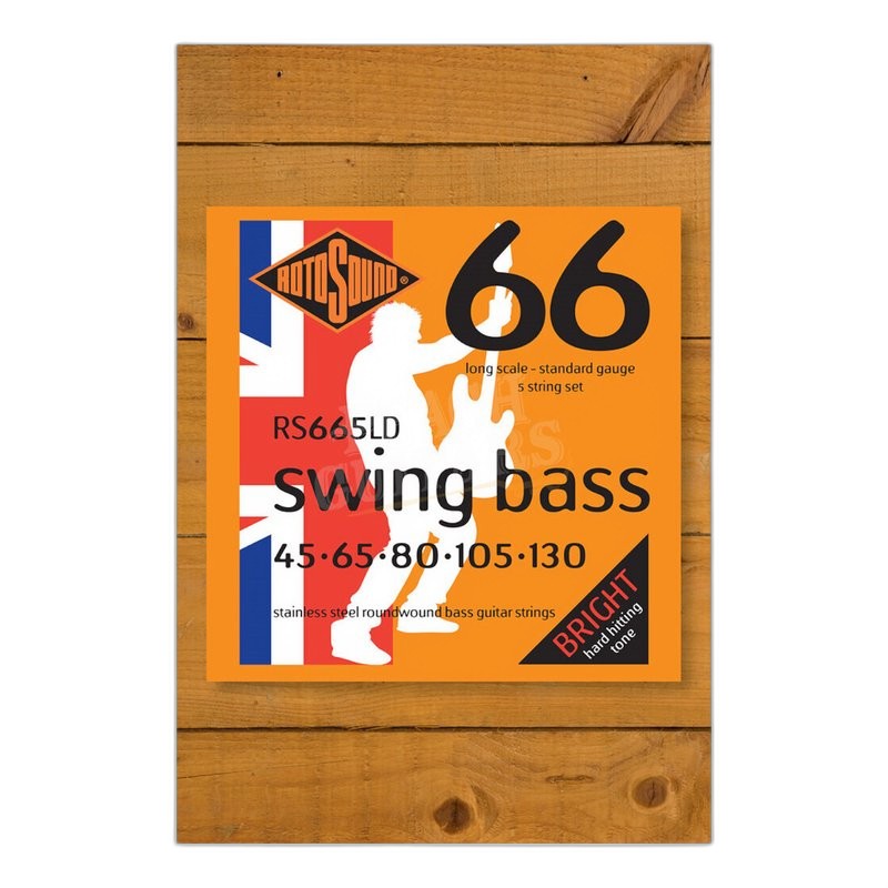 ROTOSOUND RS665EL Swing Bass 66 5弦電貝斯弦 Extra Long 45-130 — 三峽吉他 / Bass