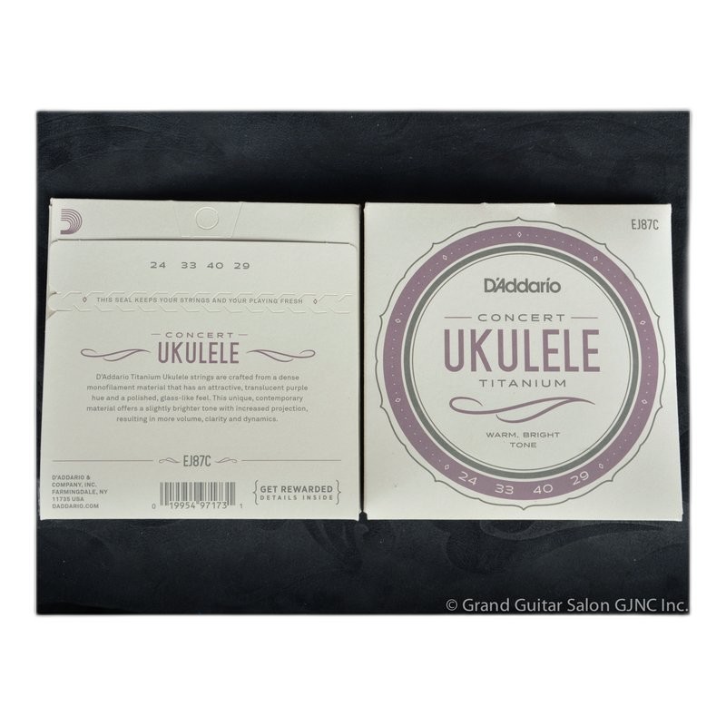 D’Addario EJ87C Concert 23吋 烏克麗麗弦 — 三峽烏克麗麗