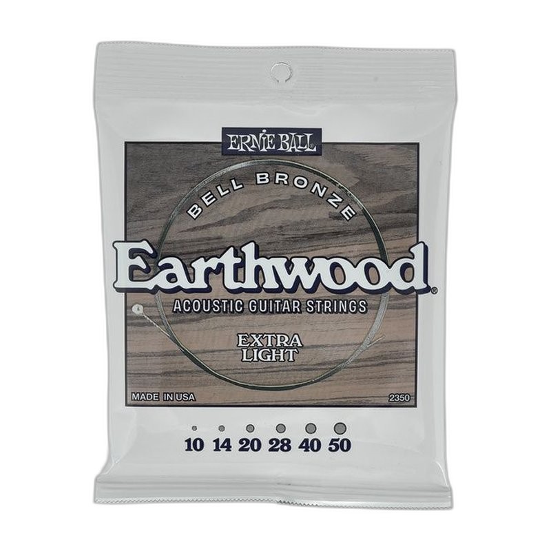 Ernie Ball Earthwood Extra Light Bell Bronze 2350 John Mayer 合作開發 民謠吉他套弦 10-50 — 三峽吉他 / Bass｜YA! 玩音樂