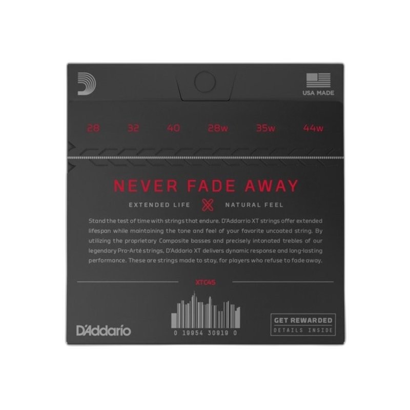 D’Addario XTC45 XT系列 - 中張力 — 三峽配件 / 週邊