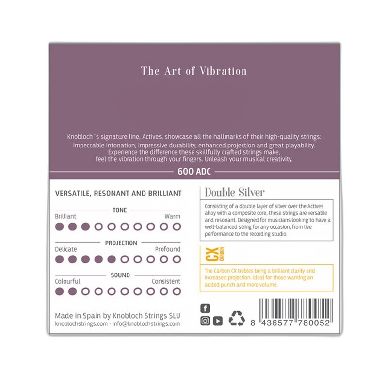 Knobloch 600ADC 雙倍銀 CX碳纖維系列 超高張力 古典吉他弦 — 三峽吉他 / Bass｜YA! 玩音樂