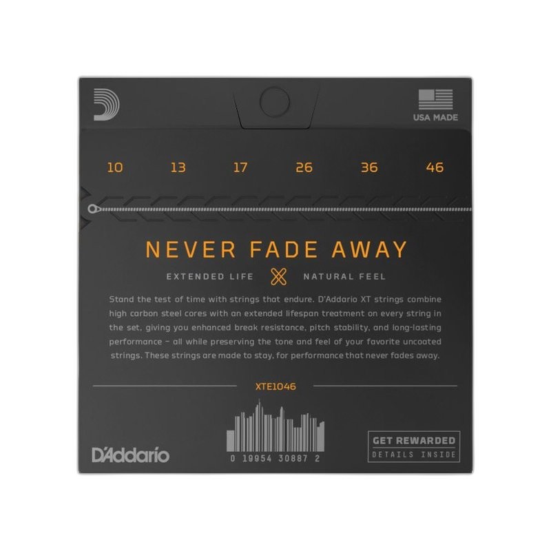 D’Addario XTE1046 鍍鎳 (10-46) — 三峽配件 / 週邊