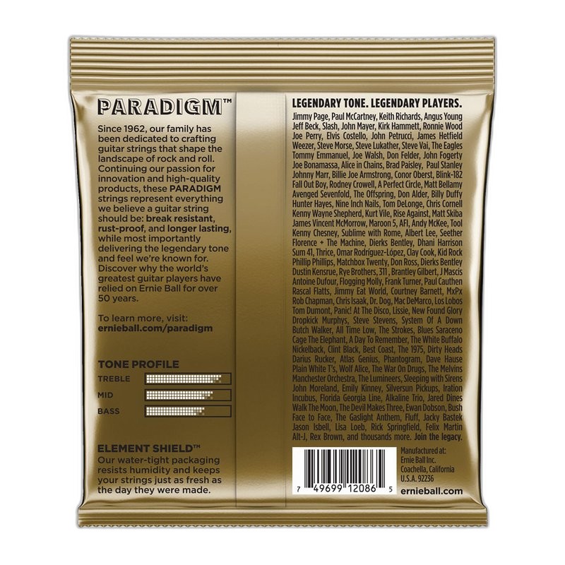 Ernie Ball Paradigm Medium Light 80/20 Bronze 2086 防斷抗鏽 民謠吉他套弦 12-54 — 三峽吉他 / Bass｜YA! 玩音樂