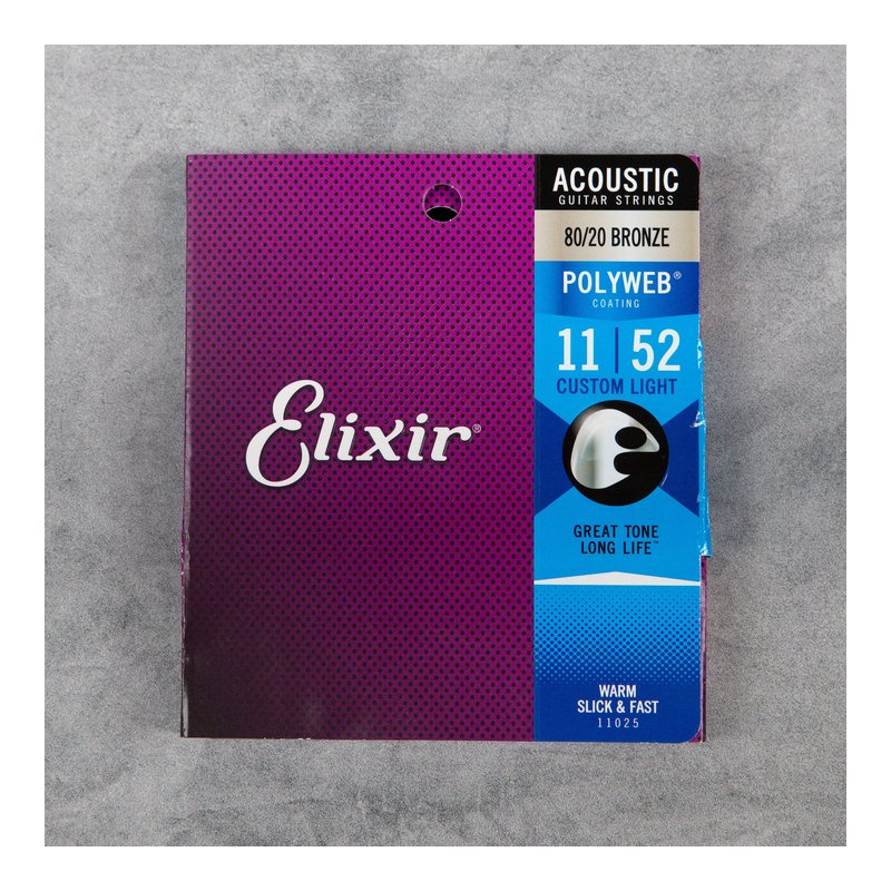 Elixir 11025 POLYWEB 80/20 黃銅 (11-52) — 三峽配件 / 週邊｜YA! 玩音樂