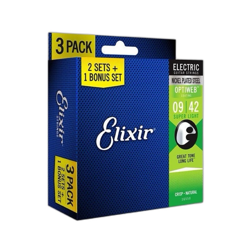 Elixir 19002 OPTIWEB 鍍鎳鋼 (09-42) — 三峽配件 / 週邊｜YA! 玩音樂