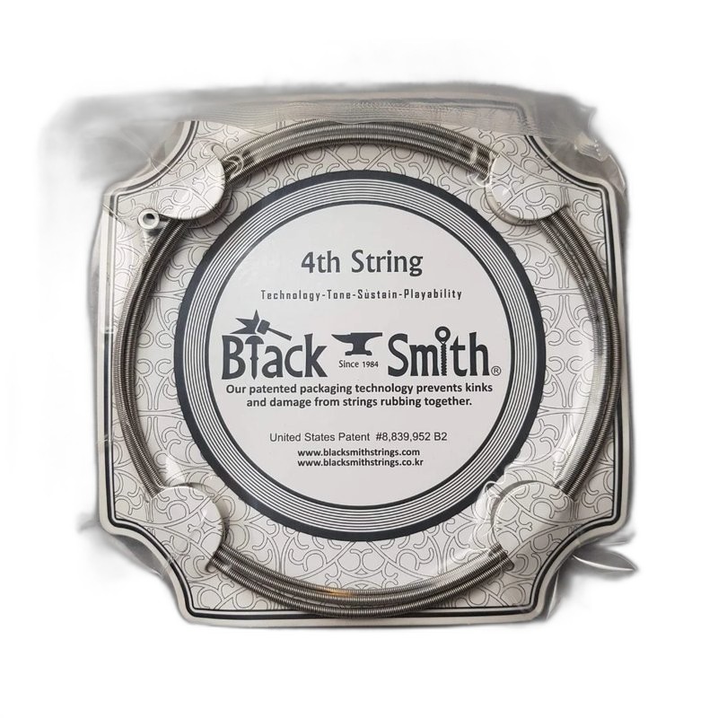 Black Smith AAEB-45100-4-34 碳纖維 AAOT 厚包膜（45-100）34吋 4弦 貝斯弦 — 三峽吉他 / Bass