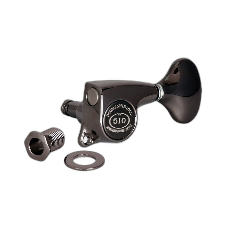 Gotoh SGL510-CS5-L3+R3-CK 1:18 宇宙黑 民謠吉他弦鈕 — 三峽吉他 / Bass｜YA! 玩音樂