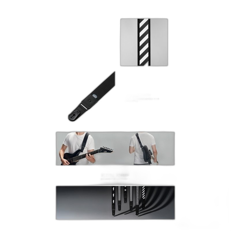 Basiner 吉他 貝斯背帶 DURA 背帶 HARDCORE系列 VITALGRIP™ - Black Sine — 三峽吉他 / Bass｜YA! 玩音樂