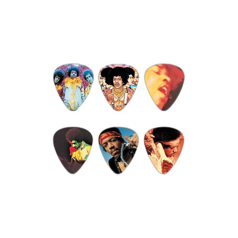 Dunlop Jimi Hendrix 收藏版 Picks (鐵盒) Hear My Music Dunlop Jimi Hendrix 收藏版 Picks (鐵盒) Hear My Music / 12片6種圖案 — 三峽配件 / 週邊｜YA! 玩音樂