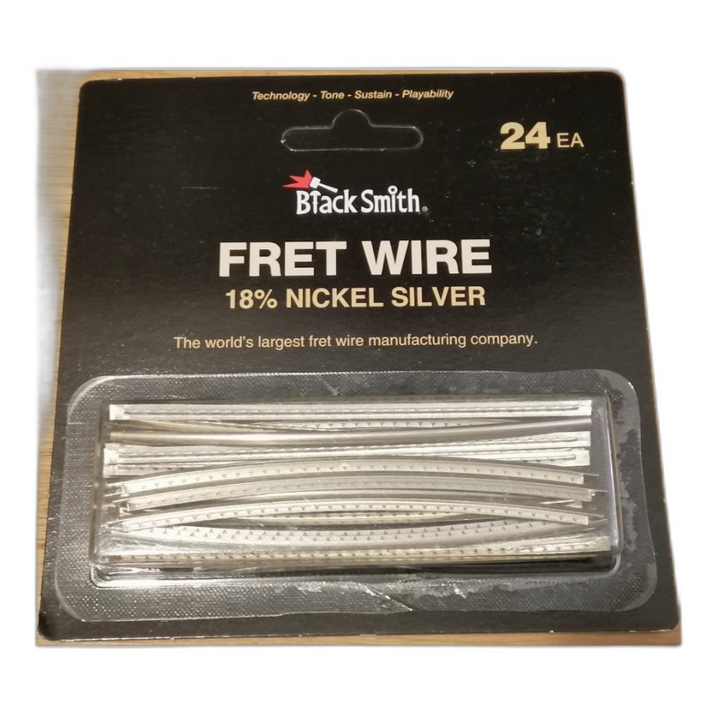 Black Smith 白銅 琴桁 Fret Fretwire DHP-2904 FR Tremolo 吉他、貝斯適用 24條 Black Smith 白銅 琴桁 Fret Fretwire DHP-2904 FR Tremolo 吉他、貝斯適用 24條 / 組 — 三峽吉他 / Bass｜YA! 玩音樂
