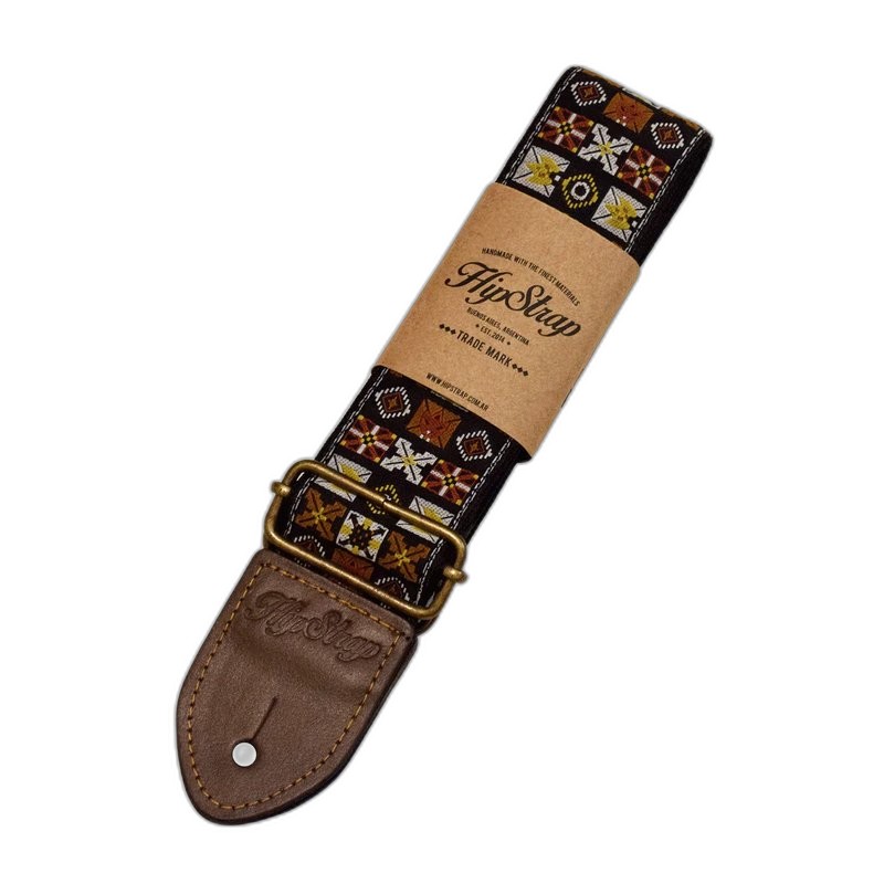 HipStrap Originals Vintage Jacquard 系列 復古緹花 吉他背帶 Woodstock Brown — 三峽配件 / 週邊｜YA! 玩音樂