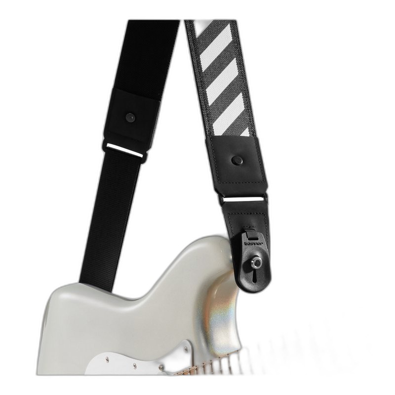 Basiner 吉他 貝斯背帶 DURA 背帶 HARDCORE系列 VITALGRIP™ - White Stripes