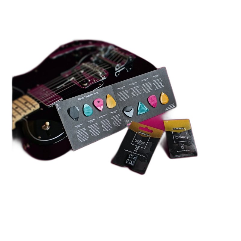 ROMBO Variety Pack 人體工學 彩色撥片套裝 (8片) — 三峽配件 / 週邊｜YA! 玩音樂